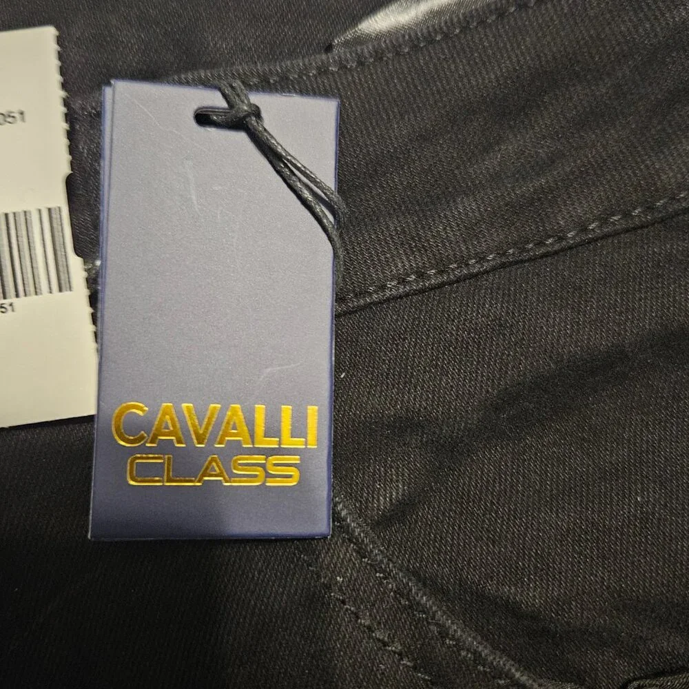 NWT Roberto Cavalli Distressed Jeans Mid Rise Size 32 - Picture 4 of 15